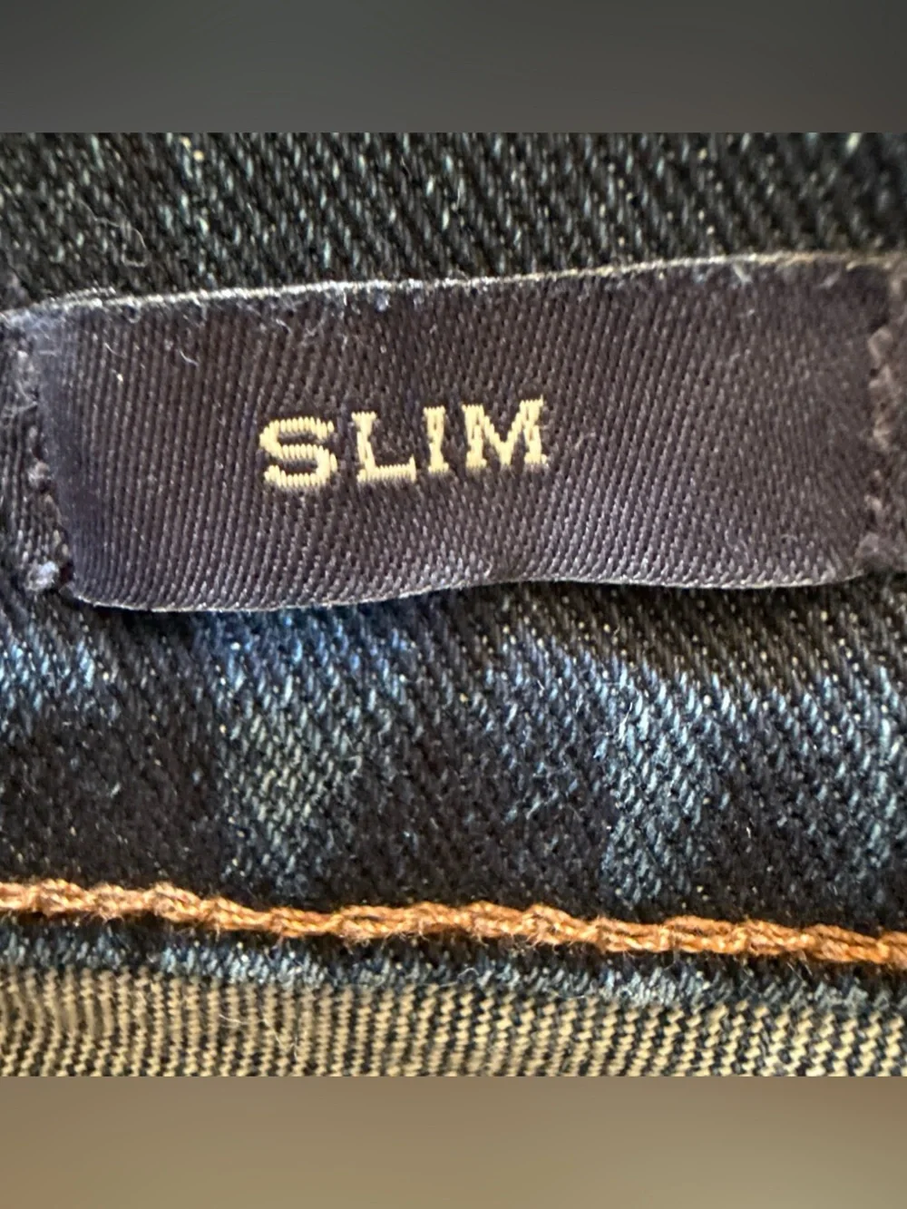 J. Crew Men's Slim Straight Jeans in Dark Blue Denim